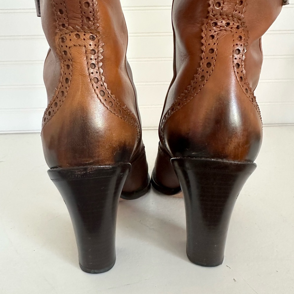 Gucci Brown Leather Knee-High Boots - Picture 9 of 10